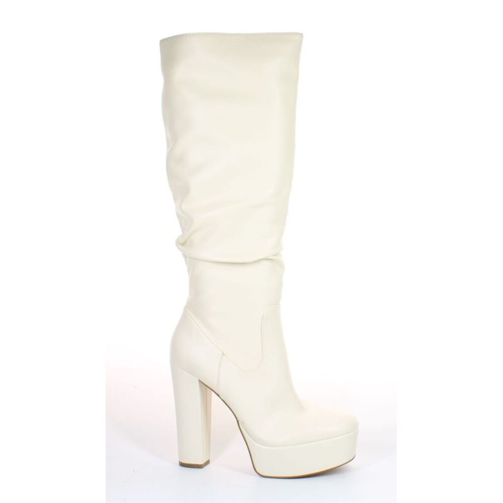 JLO by Jennifer Lopez Womens Primitina Beige Fashion Boots Size 9 Medium (B, M)